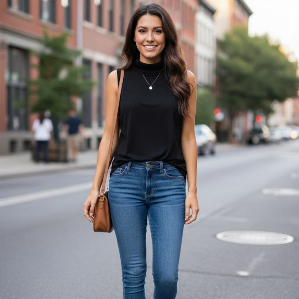 Vestidos Black Cowl Neck Backless Sleeveless Tunic Top XXL